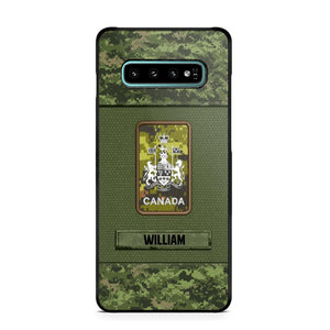 Personalized Canadian Soldier Camo Phone Case Printed 22JUL-DT17