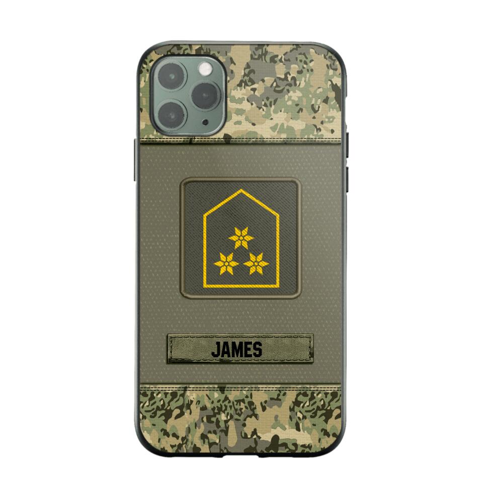 Personalized Austrian Soldier Camo Phone Case Printed 22JUL-DT17