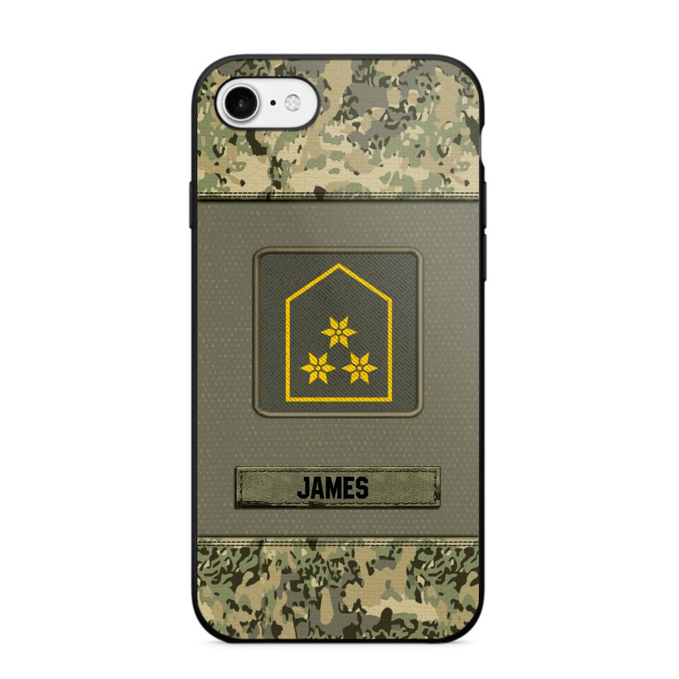 Personalized Austrian Soldier Camo Phone Case Printed 22JUL-DT17