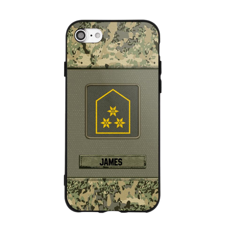 Personalized Austrian Soldier Camo Phone Case Printed 22JUL-DT17