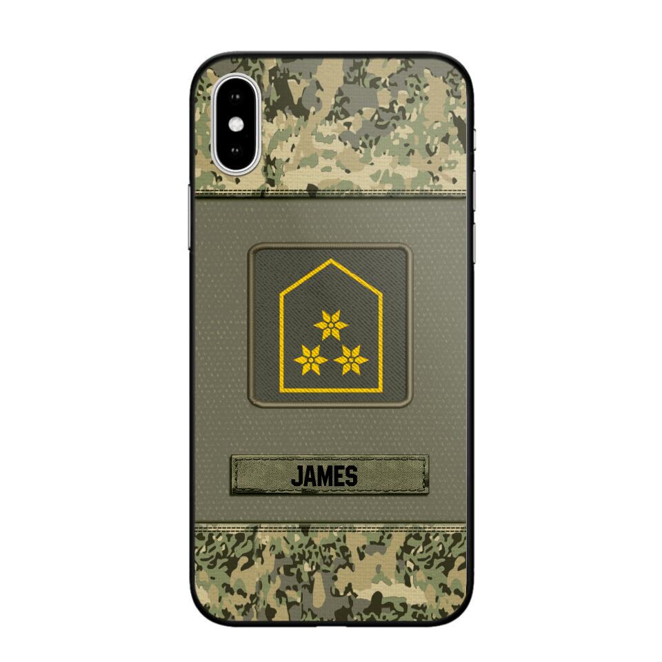 Personalized Austrian Soldier Camo Phone Case Printed 22JUL-DT17