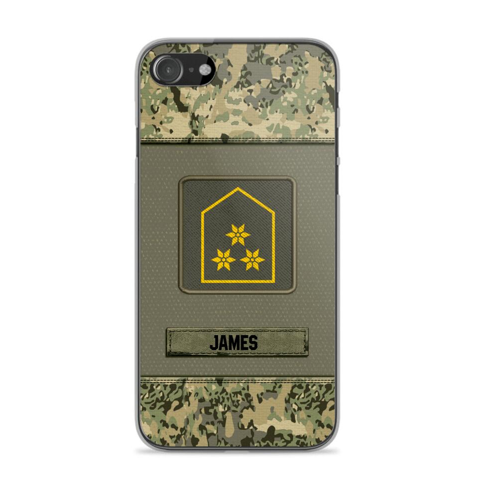 Personalized Austrian Soldier Camo Phone Case Printed 22JUL-DT17