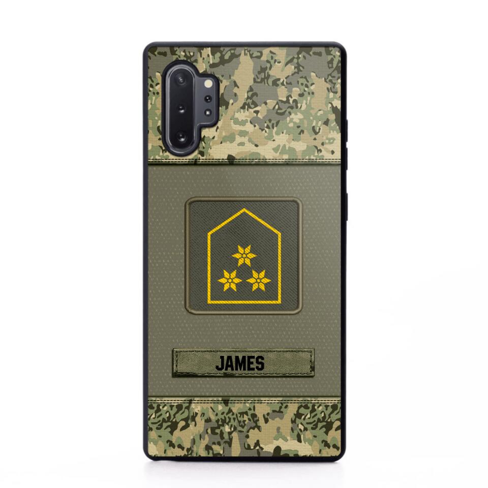 Personalized Austrian Soldier Camo Phone Case Printed 22JUL-DT17