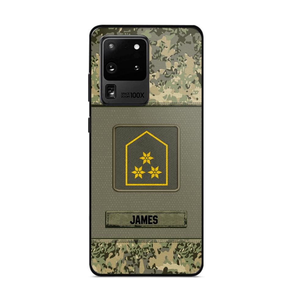 Personalized Austrian Soldier Camo Phone Case Printed 22JUL-DT17