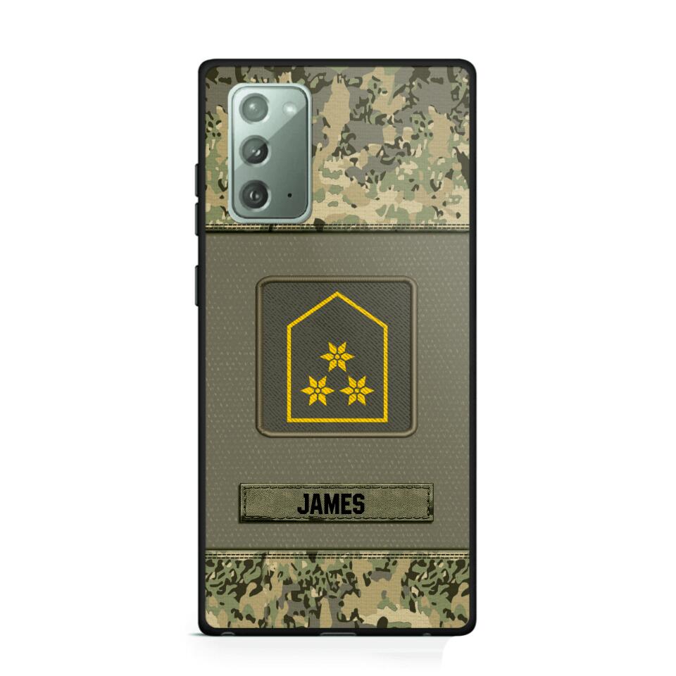 Personalized Austrian Soldier Camo Phone Case Printed 22JUL-DT17