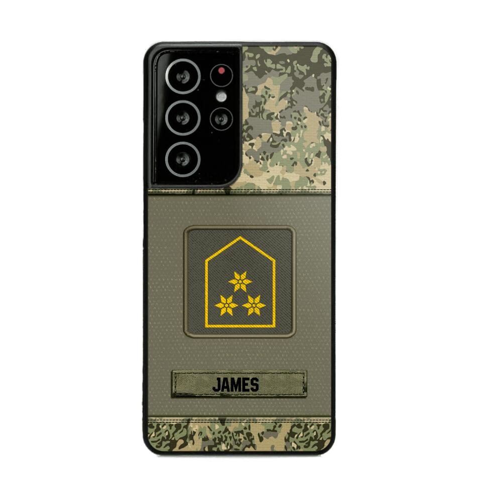 Personalized Austrian Soldier Camo Phone Case Printed 22JUL-DT17