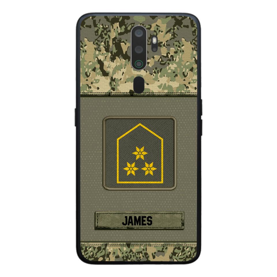 Personalized Austrian Soldier Camo Phone Case Printed 22JUL-DT17