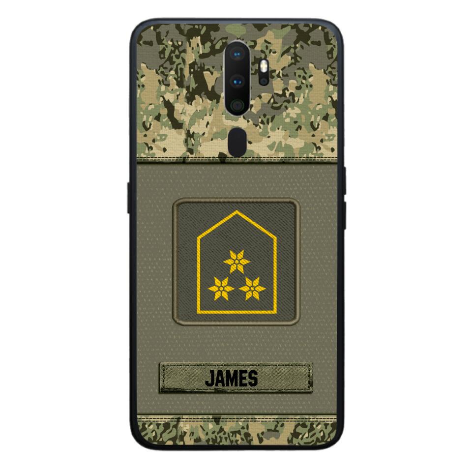 Personalized Austrian Soldier Camo Phone Case Printed 22JUL-DT17