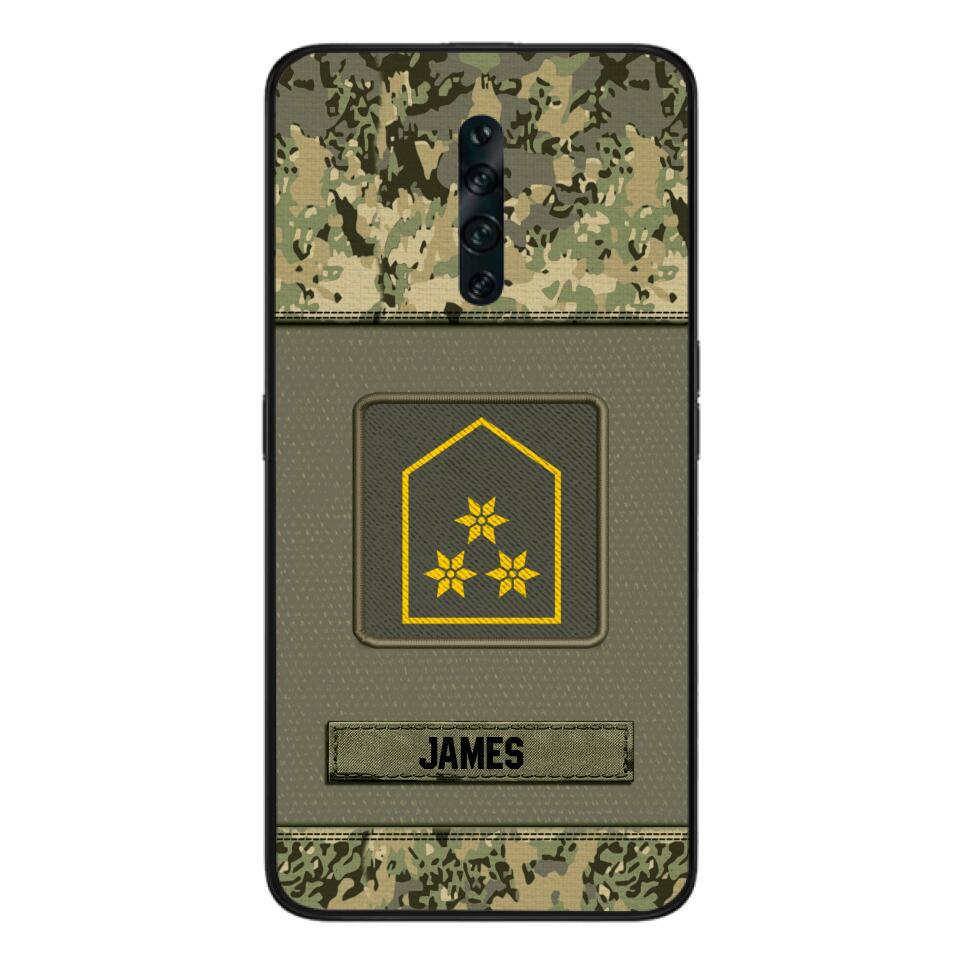 Personalized Austrian Soldier Camo Phone Case Printed 22JUL-DT17