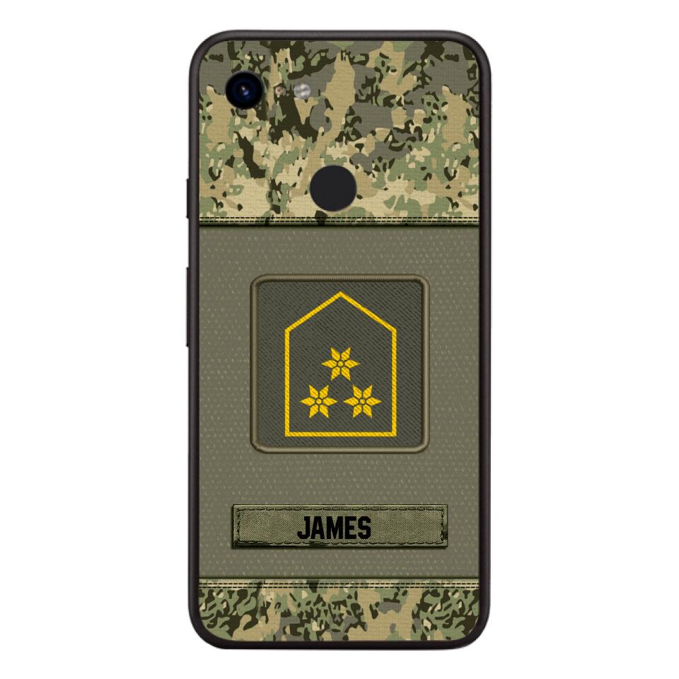 Personalized Austrian Soldier Camo Phone Case Printed 22JUL-DT17