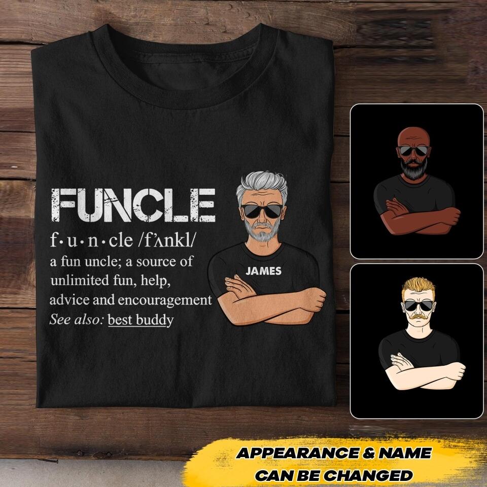 Personalized Funcle A Fun Uncle Tshirt Printed NQHC1806