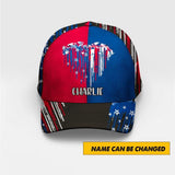 Personalized Heart Dragon Cap Us Flag Printed NQHC1806
