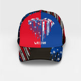 Personalized Heart Dragon Cap Us Flag Printed NQHC1806