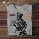 Personalized Danish Soldier/Veterans Tshirt Printed 22JUL-HQ18