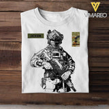 Personalized Australian Soldier/Veterans Tshirt Printed 22JUL-HQ15