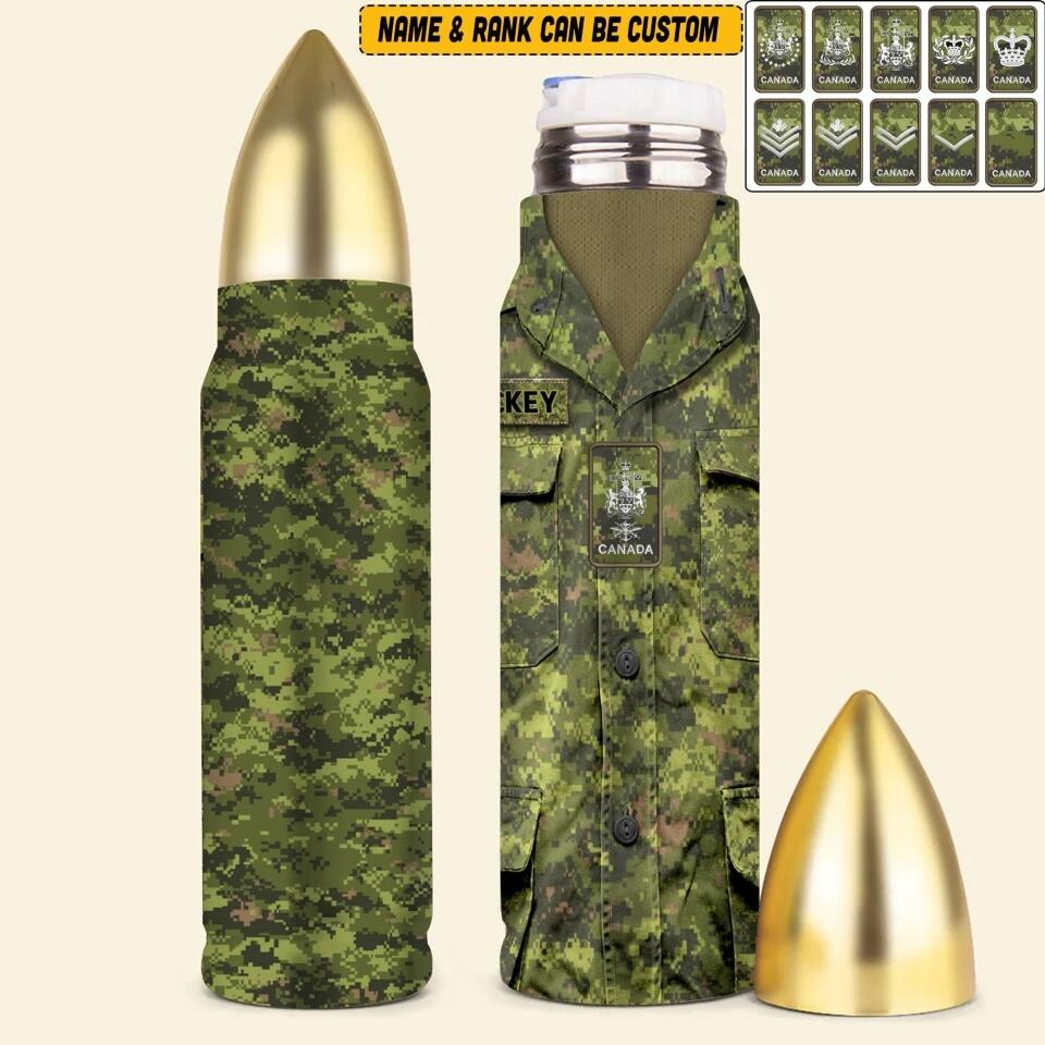 Personalized Canadian Veteran/ Solider Bullet Tumbler QTVQ2006