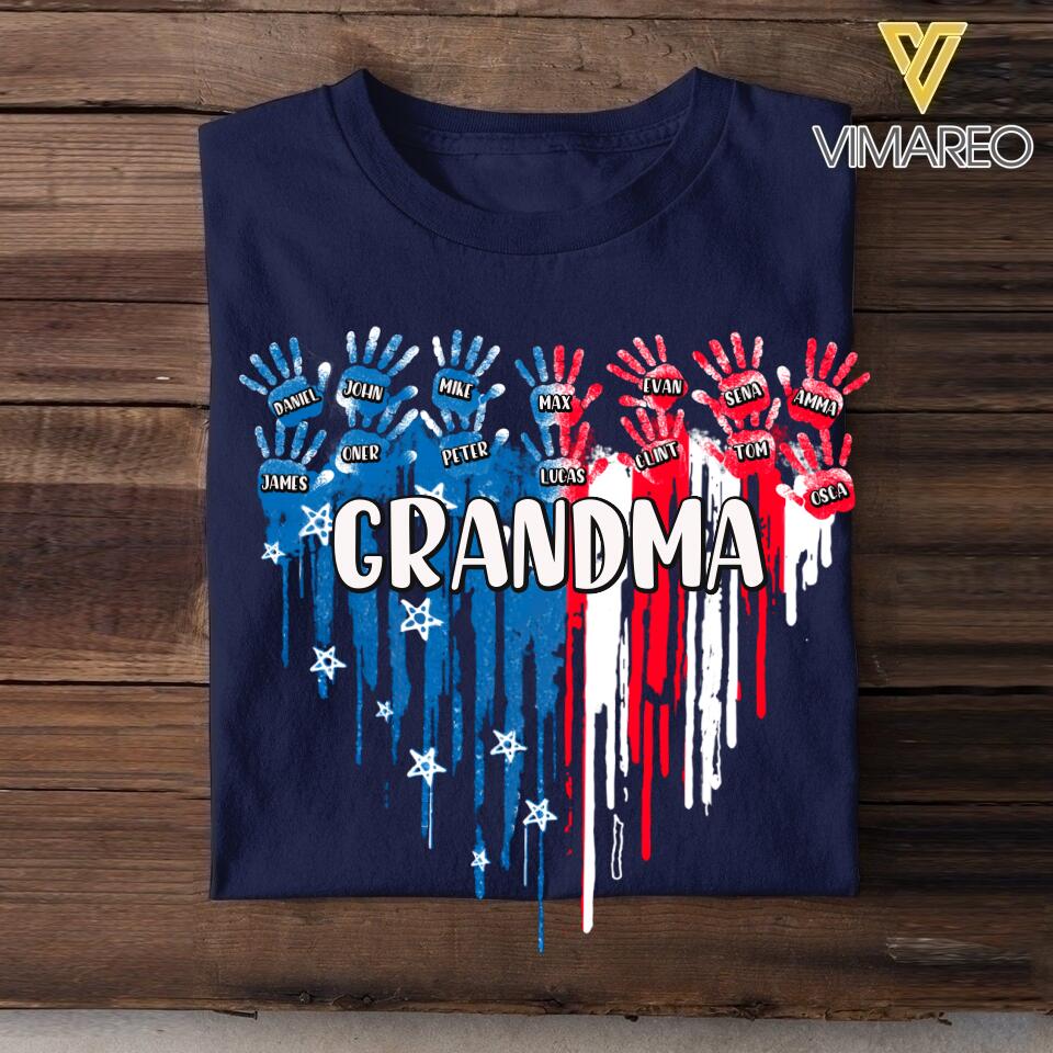 Personalized Heart Custome Kid Name Tshirt Printed NQC1006