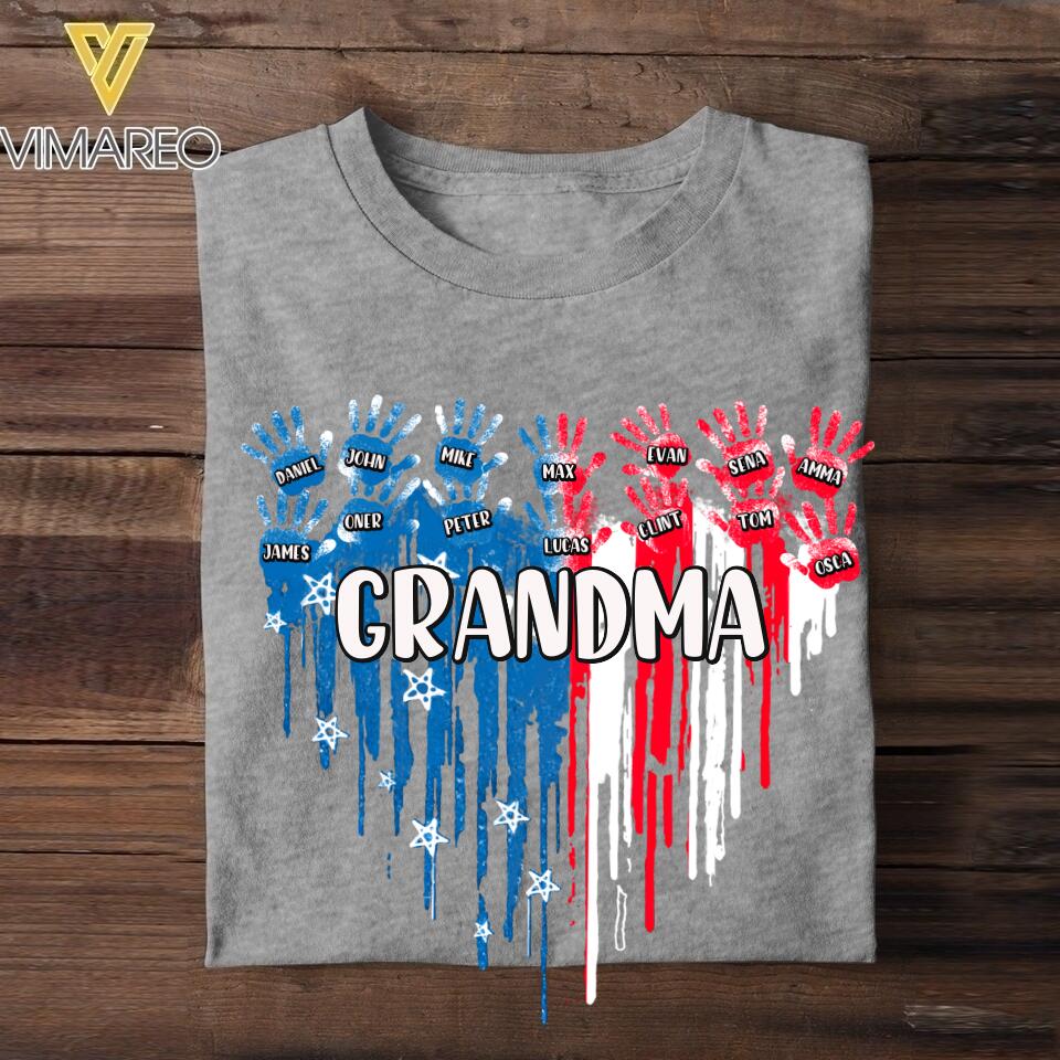 Personalized Heart Custome Kid Name Tshirt Printed NQC1006