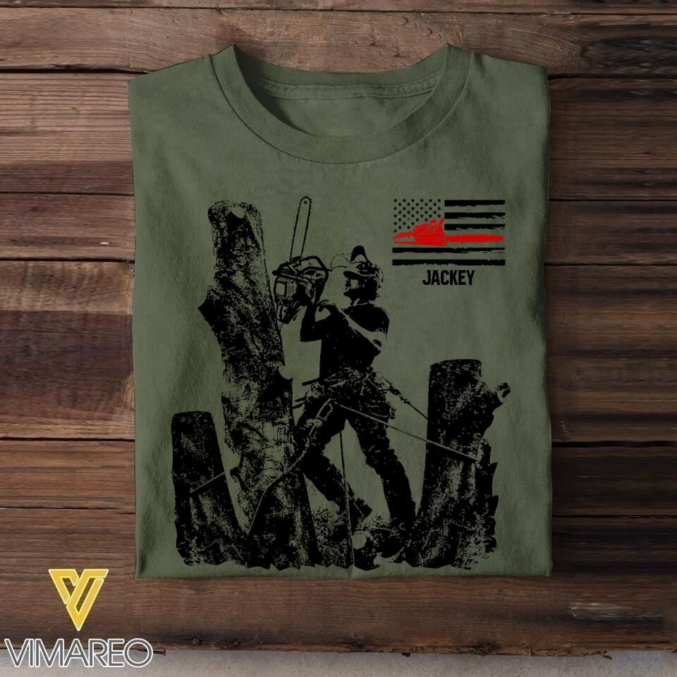 Personalized Arborist Tshirt Printed 22JUL-HQ20