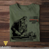 Personalized Welder Tshirt Printed 22JUL-HQ20