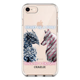 Personalized Heart Of A Wolf Soul Of A Dragon Silicon Phonecase NQHC2006