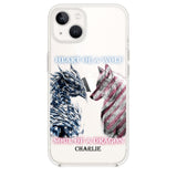 Personalized Heart Of A Wolf Soul Of A Dragon Silicon Phonecase NQHC2006