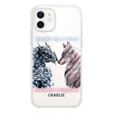 Personalized Heart Of A Wolf Soul Of A Dragon Silicon Phonecase NQHC2006