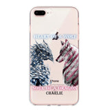 Personalized Heart Of A Wolf Soul Of A Dragon Silicon Phonecase NQHC2006