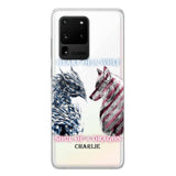 Personalized Heart Of A Wolf Soul Of A Dragon Silicon Phonecase NQHC2006