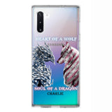 Personalized Heart Of A Wolf Soul Of A Dragon Silicon Phonecase NQHC2006