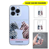 Personalized Heart Of A Wolf Soul Of A Dragon Silicon Phonecase NQHC2006