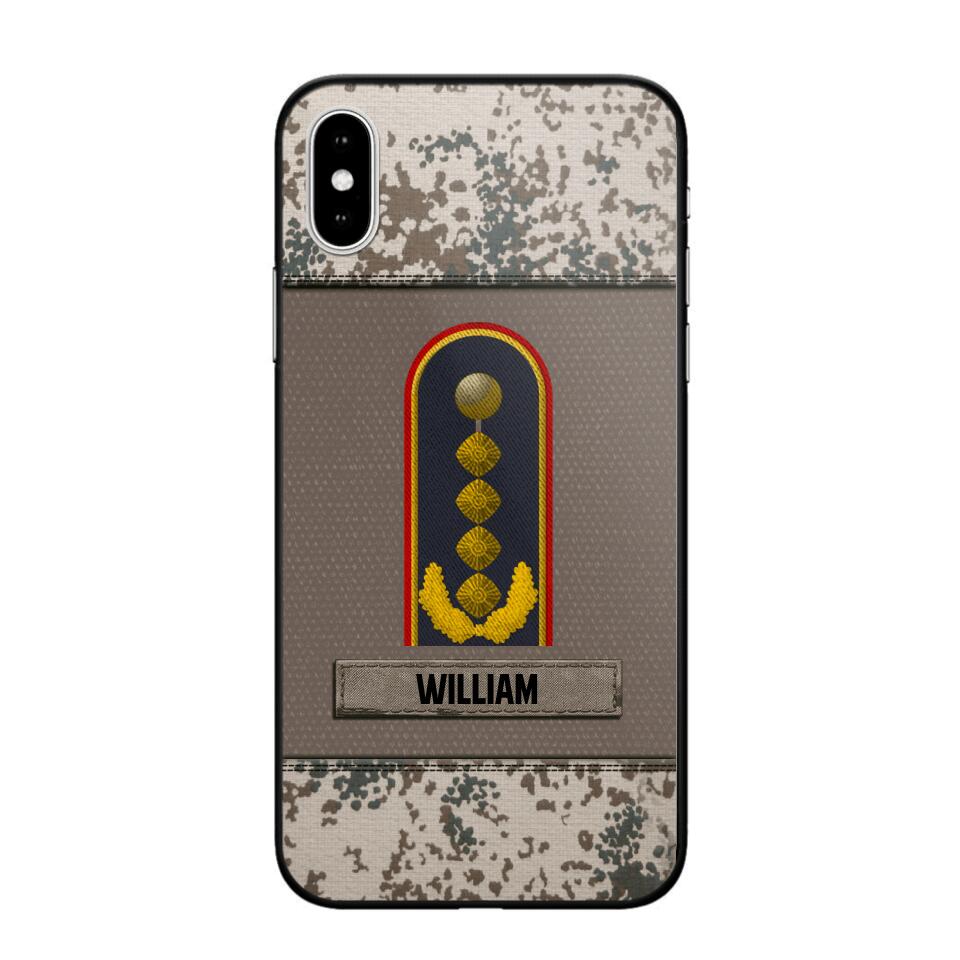 Personalized German Airforce Soldier/Veterans Camo Phone Case Printed 22JUL-DT20