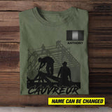 Personalized French Roofer Tshirt Printed 22JUL-HC20