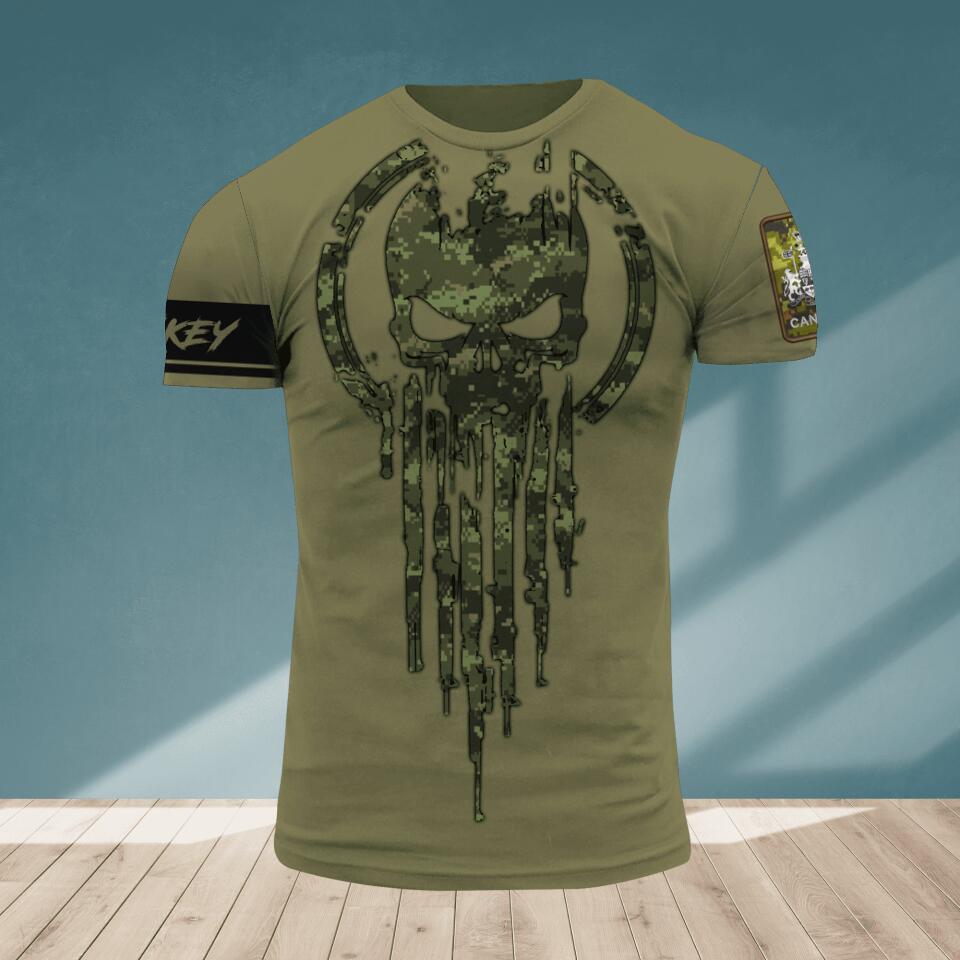 Personalized Canadian Veteran/ Solider Tshirt 3D Printed QTDT2106