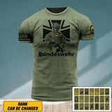 Personalized German Veteran/ Solider Bundeswehr Tshirt 3D Printed QTDT2106