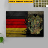 Personalized German Solider/ Veteran Camo Canvas QTVQ2106