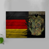 Personalized German Solider/ Veteran Camo Canvas QTVQ2106
