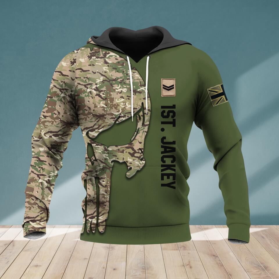 Personalized British Soldier Hoodie 3D Printed 22JUL-HQ21
