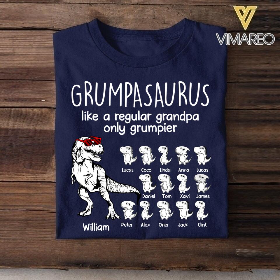 Personalized Grumpasaurus Tshirt Printed 22JUL-HY21