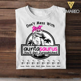 Personalized Don't Mess With Auntasaurus You'll Get Jurasskicked Tshirt Printed 22JUL-DT21
