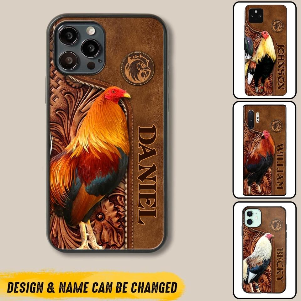 Personalized Roosters Lover Phone Case Leather Printed 22JUL-DT22