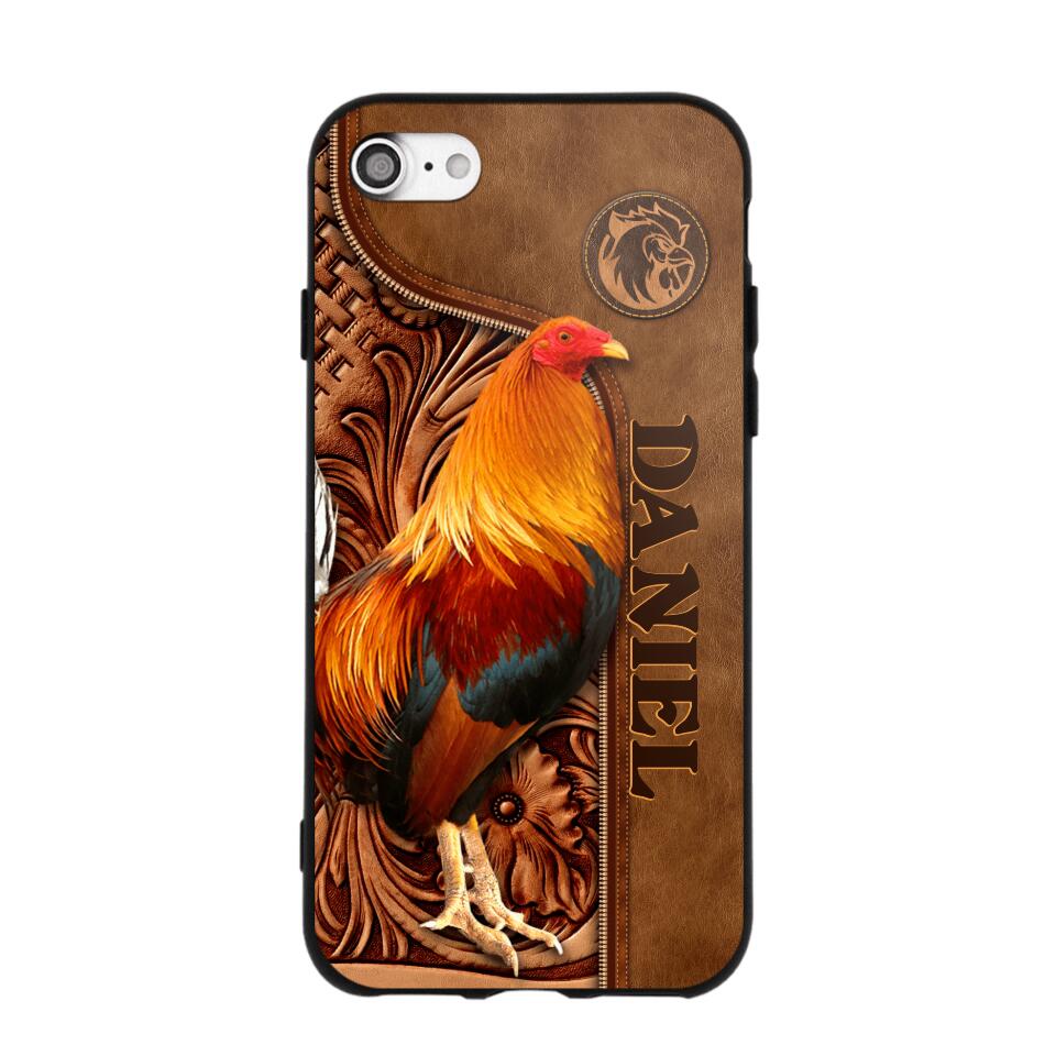 Personalized Roosters Lover Phone Case Leather Printed 22JUL-DT22