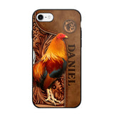 Personalized Roosters Lover Phone Case Leather Printed 22JUL-DT22