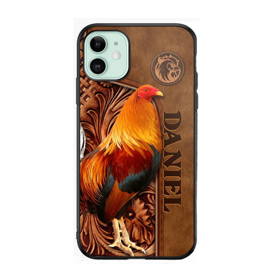 Personalized Roosters Lover Phone Case Leather Printed 22JUL-DT22