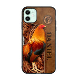 Personalized Roosters Lover Phone Case Leather Printed 22JUL-DT22