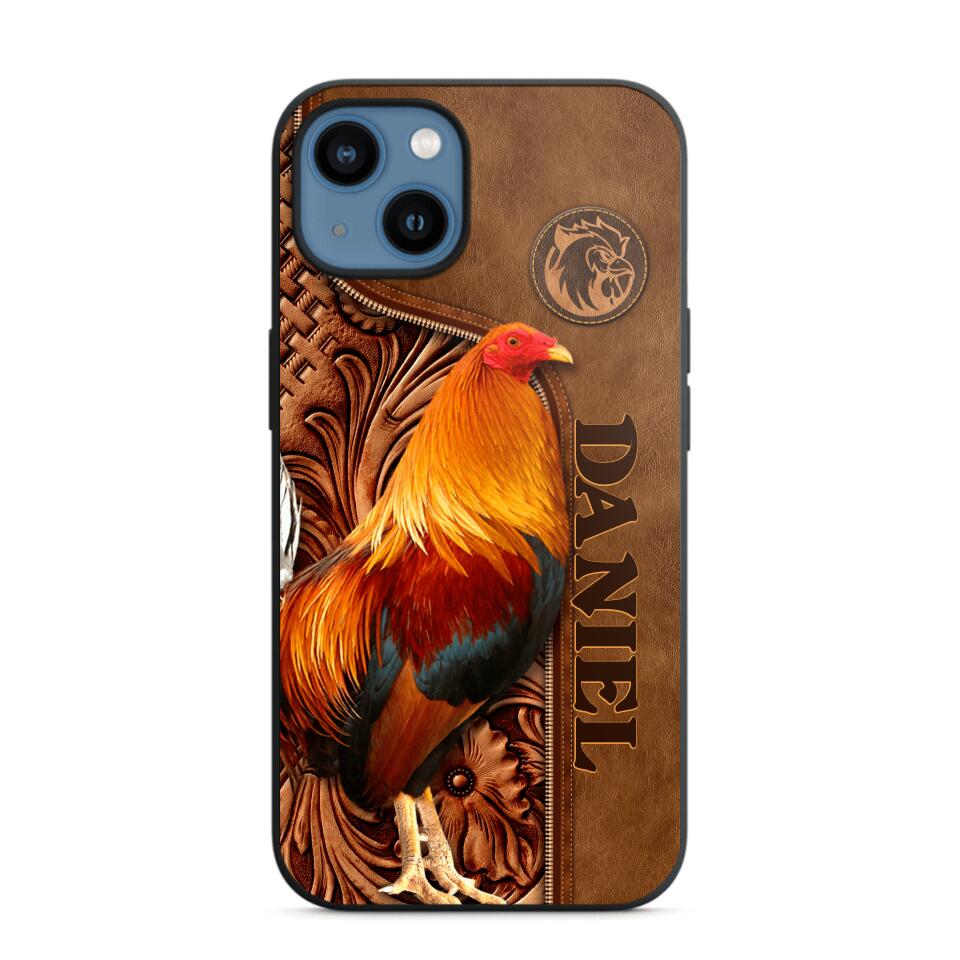Personalized Roosters Lover Phone Case Leather Printed 22JUL-DT22