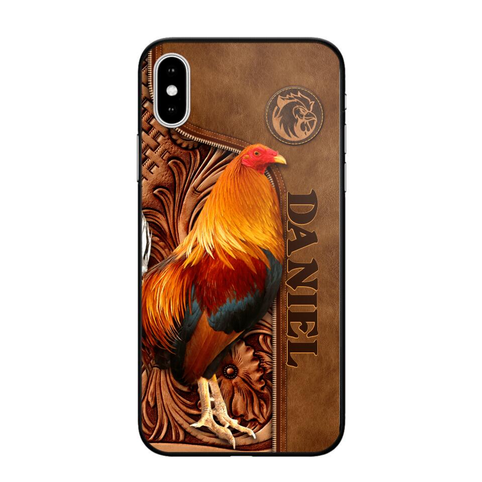 Personalized Roosters Lover Phone Case Leather Printed 22JUL-DT22