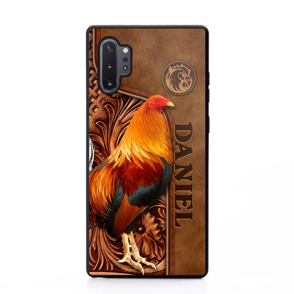 Personalized Roosters Lover Phone Case Leather Printed 22JUL-DT22