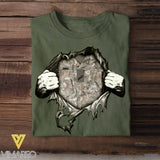 Personalized Latvian Army/Soldier Tshirt Printed 22JUL-HQ22