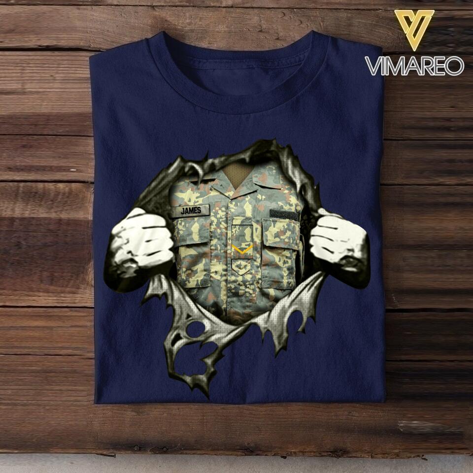 Personalized Albanian Army/Soldier Tshirt Printed 22JUL-HQ22